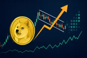 Dogecoin hind on 0,22 dollarit, kuna 55 miljonit dollarit DOGE lühikeses positsioonis seisab likvideerimise ees