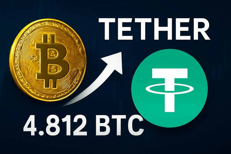 Tether laiendab oma bitcoini varusid uue 4812 BTC ostuga