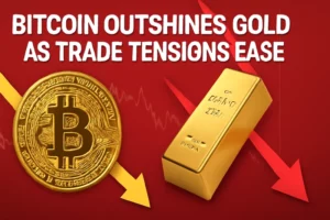 Bitcoin varjutab kulla, kui kaubanduspinged leevenevad